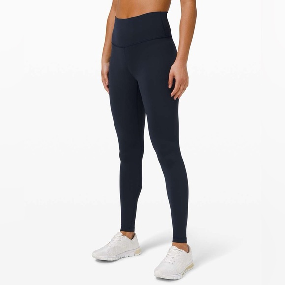Lululemon Wunder Train High-Rise Tight 28" - Navy Size 4 - Picture 1 of 6